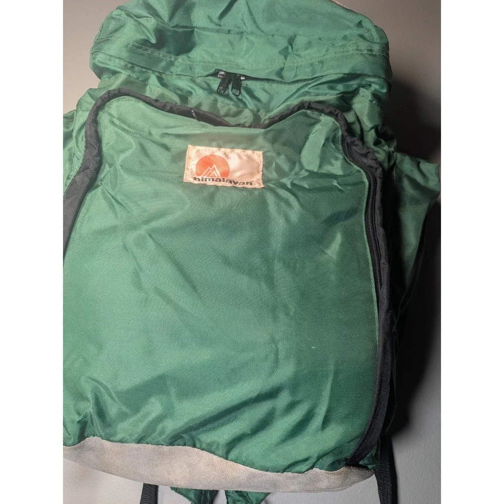 Vintage Himalayan Backpack External Frame Green Hiking Camping Gorpcore Pack